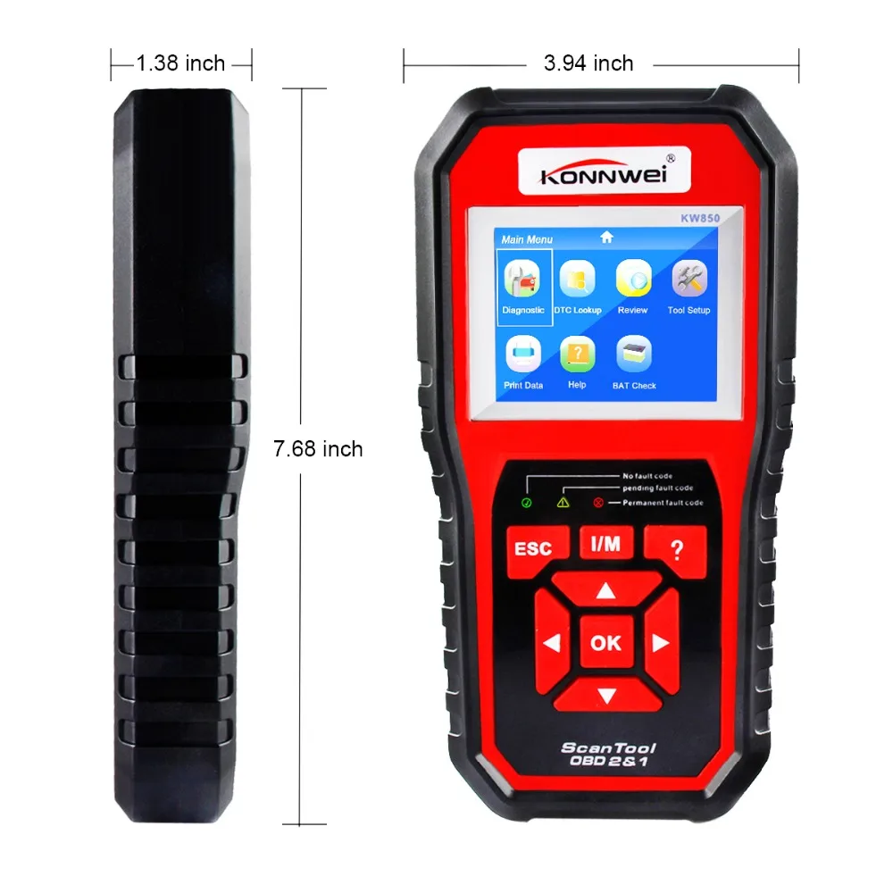 KONNWEI KW850 диагностики OP COM Автосканер OBD 2 OBD2 Автомобильный сканер многоязычный Авто
