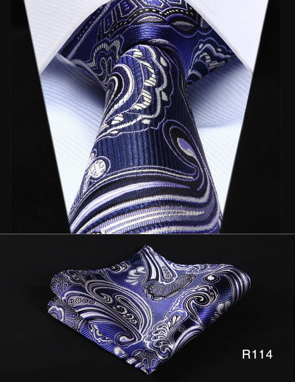 Платок классический свадьбу Мужская Мода цветок Пейсли 3." шелк Тканые свадьба Для мужчин галстук платок Набор# RF3