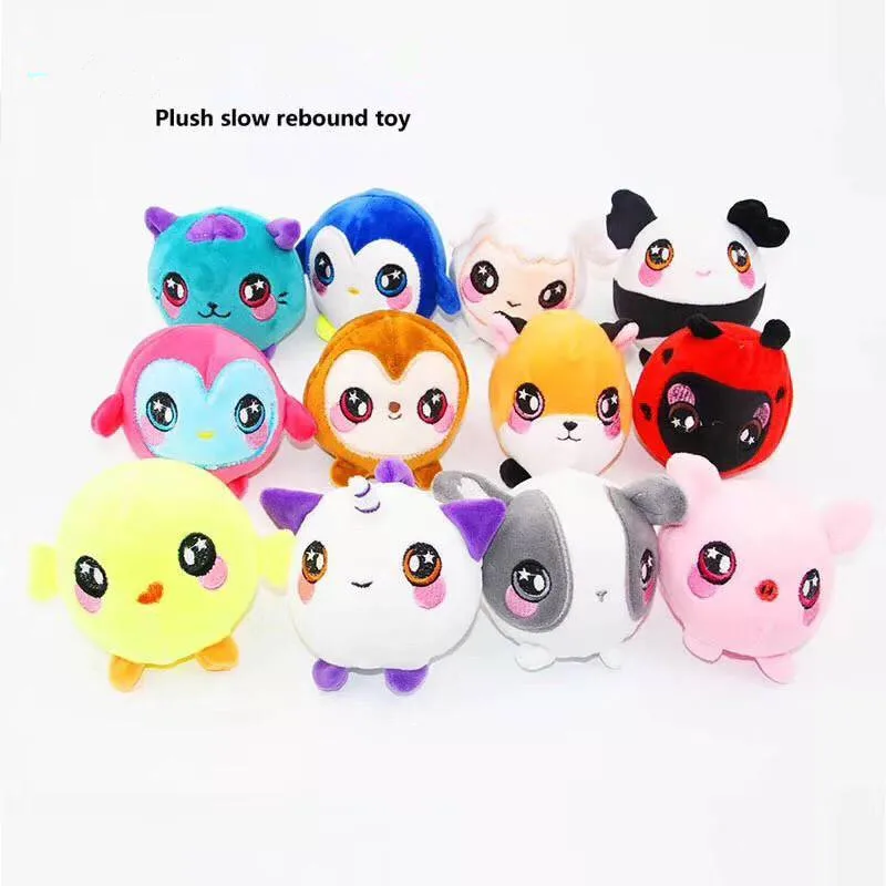 Kawaii сжимаемая плюшевая игрушка животное декомпрессия медленно поднимающаяся