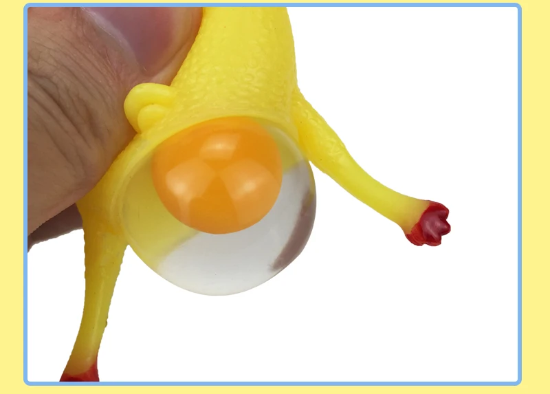 Funny Vent Chicken Cock Eggs Hens Ball Keychain Novelty Antistress Jokes Toys Squeeze Parody Keyring Key Ring Gadgets Soft Gifts 05