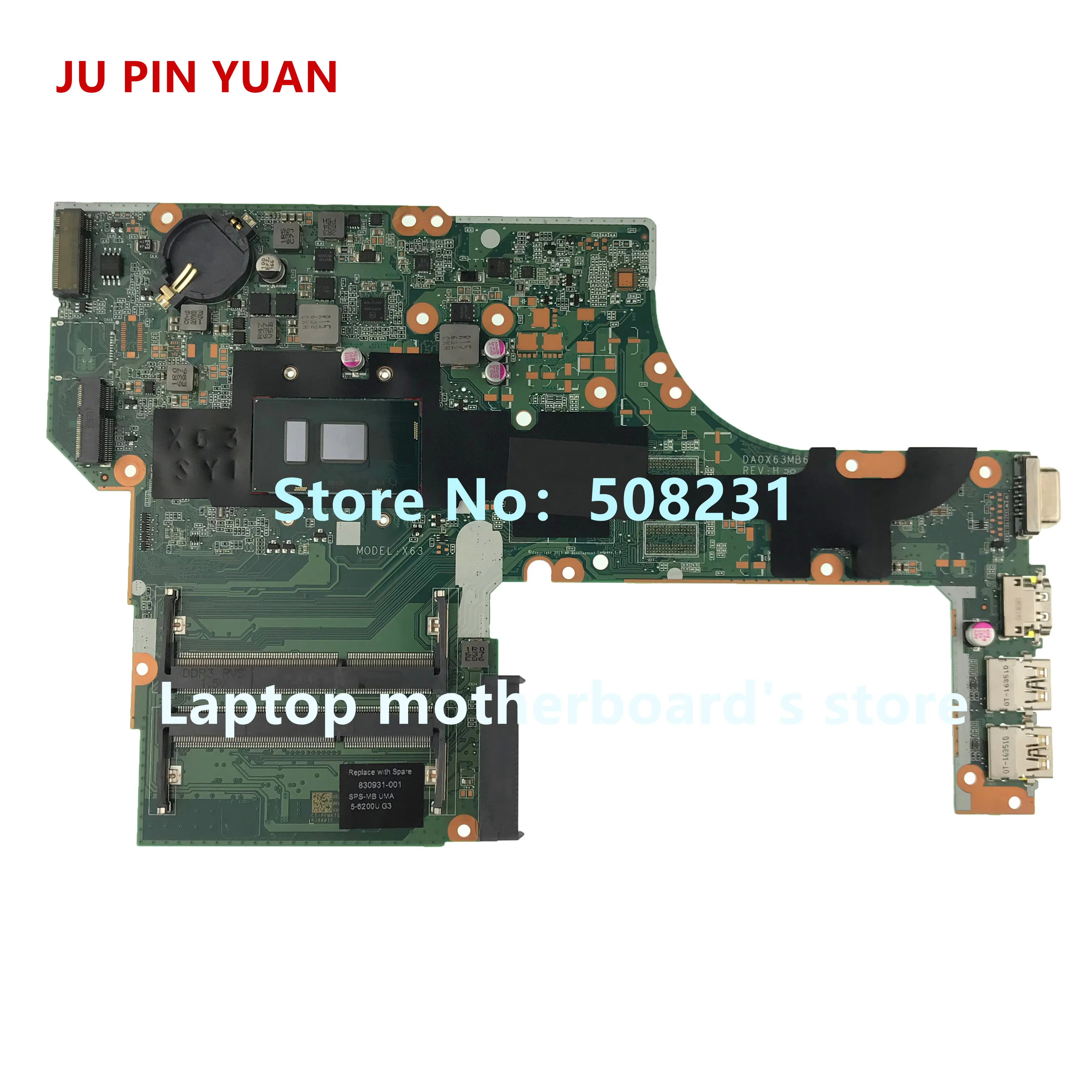 JU PIN юаней 930577-601 DCM40 LA-F031P материнская плата для hp ноутбука 14-BF 14-bf058TX Тетрадь PC 940 м X 2 ГБ i5-7200U полностью протестированы