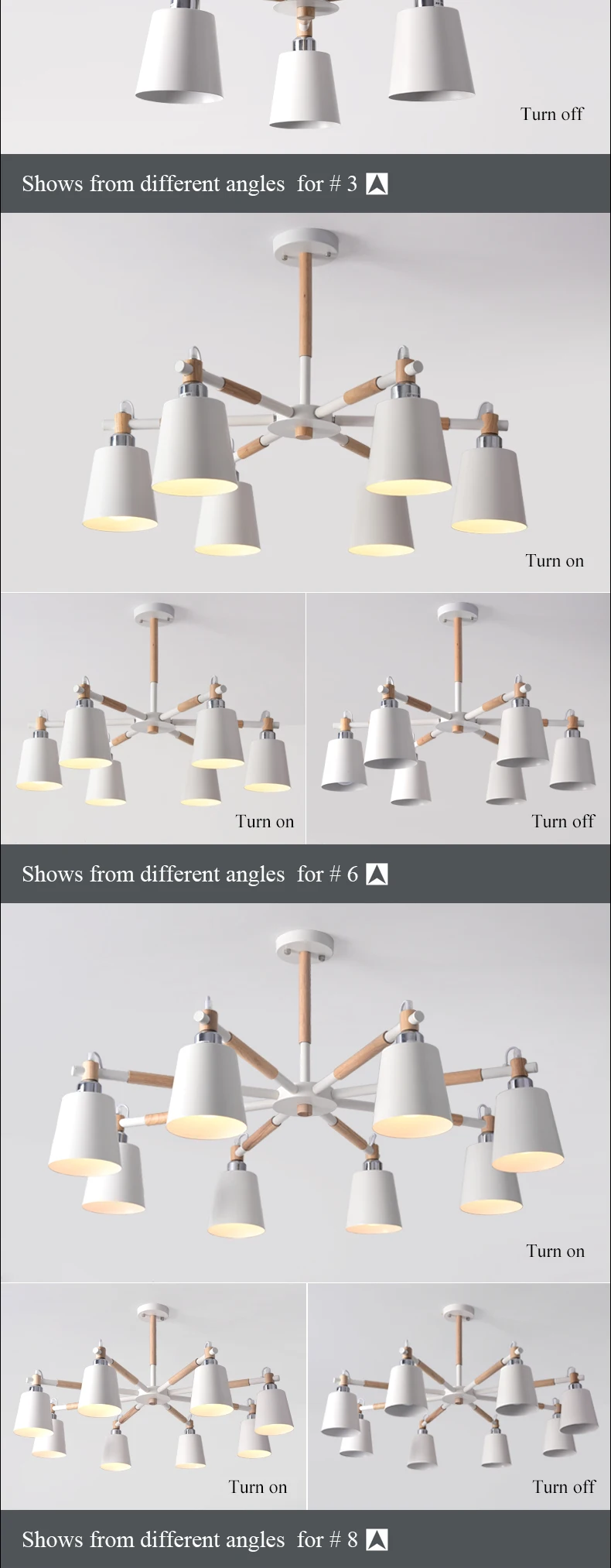 Lustre de Madeira Maciça para Sala Lustres para Sala Botimi Estar Ferro Abajur Lustre Iluminação Jantar Casa Lâmpada Led 4 China chandelier wooden Suppliers