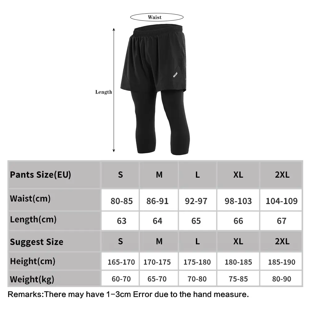 Arsuexo männer 2 in 1 Laufhose Männer Ausbildung Marathon Quick Dry Fitness Gym Training Workout Shorts Leggings Baseball hosen