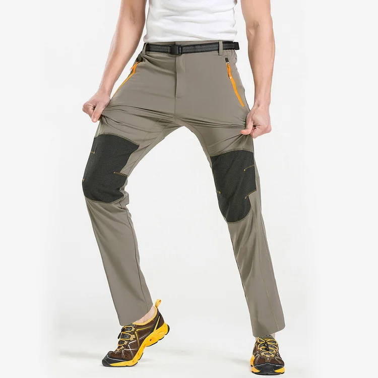LoClimb эластичные нейлоновые походные брюки, водонепроницаемые весенние летние уличные спортивные брюки для мужчин, походные брюки, AM029