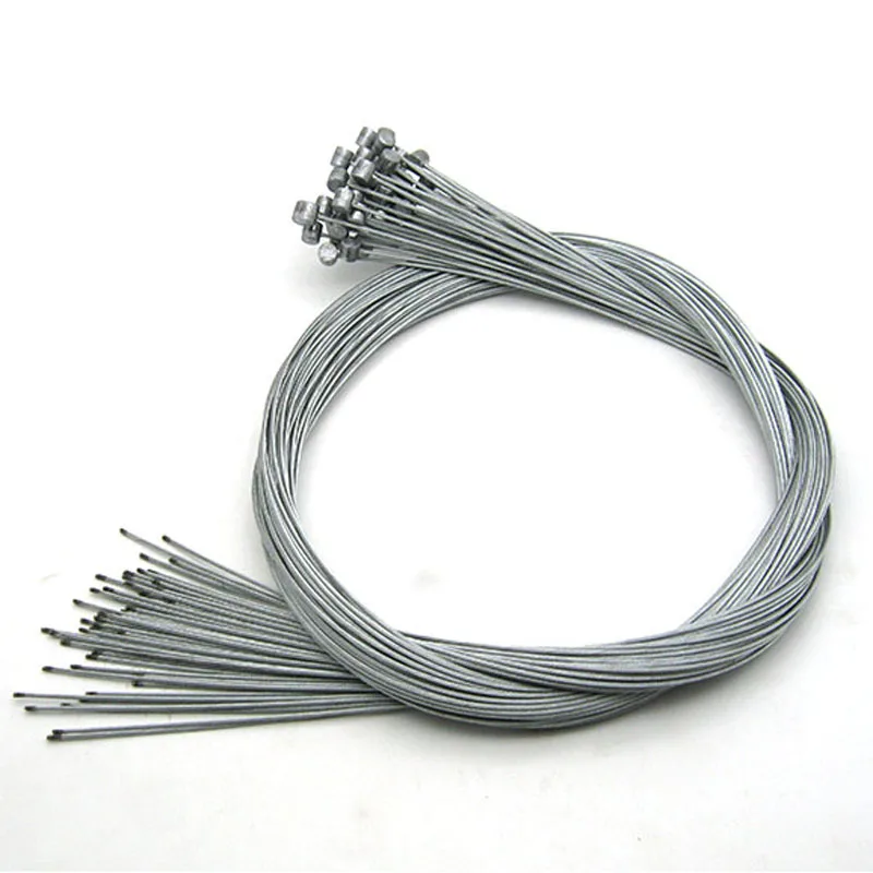 Bicycle Brake Cable SENQI 1PC MTB Bike Very long Bicycle Brake Line 3m Shift Shifter Gear Brake Cable Sets Core Inner Wire Silver Steel Speed line