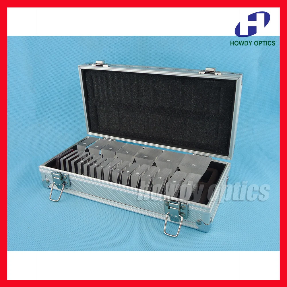 

LS-22 optical ophthalmic prism set with aluminium case