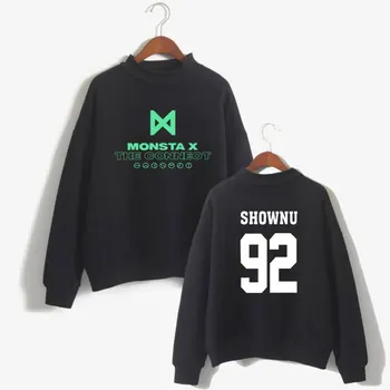 

2018 Monster X Hoodies Sweatshirts Funny Print Creative Design Hip-Hop Popular Turtlenecks Cool Hoodies Fashion Print Plus Size