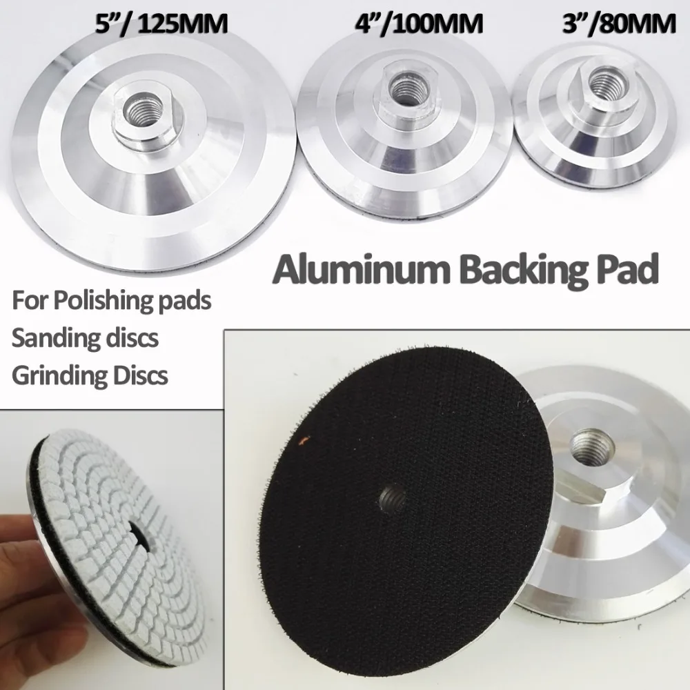 8 Pieces 6" Back Holder/Backer Pads for Diamond Polishing Pads 5/8"-11 Thread 