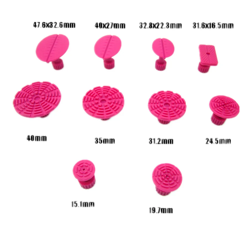 10 шт. красный Тяговая вкладки Дент удаления клей вкладки дент ремонт клей вкладки Paintless вмятина удаления Инструменты атлет ручной инструмент автомобиль PDR отверстия