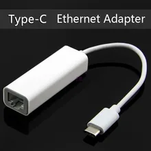 USB C USB 3,1 type C RJ45 Ethernet сетевой адаптер для Macbook Air Pro другой тип C компьютер для использования проводной Интернет-кабель Белый