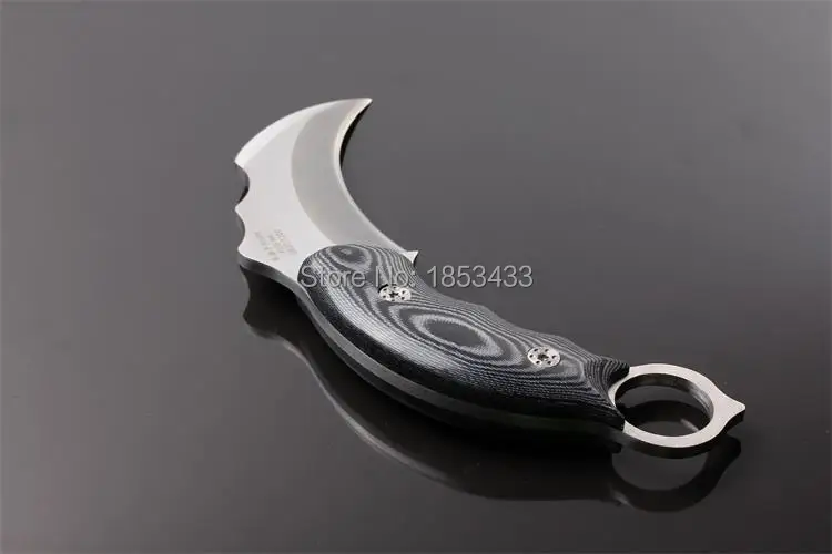 Уличный нож Karambit, охотничьи ножи, походный инструмент, тактический нож для выживания, нож из нержавеющей стали, коготь скорпиона