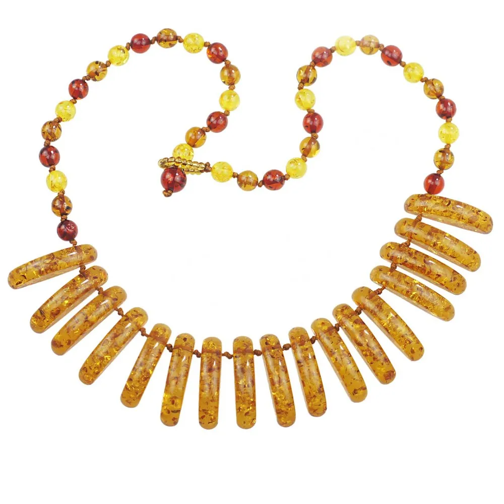 Новое поступление, ожерелье с искусственными синтетическими бусинами в приморском стиле, изысканное ожерелье с подвеской для женщин и девочек L61001 - Окраска металла: Yellow