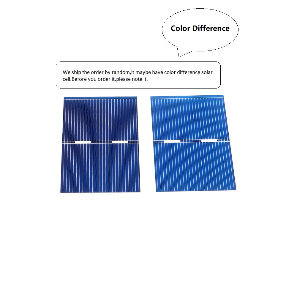 50 шт. x Солнечная панель Painel Cells DIY зарядное устройство из поликристаллического кремния Sunpower solar Bord 52*39 мм 0,5 В 0,33 Вт