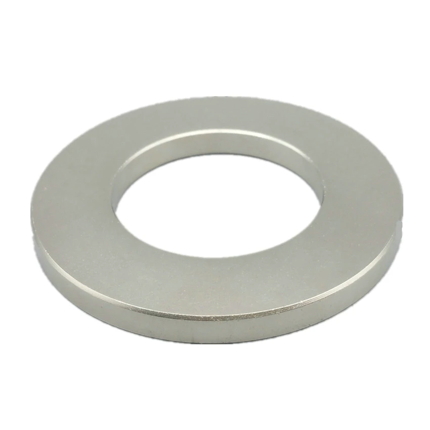 

NdFeB Magnet Ring 64x53x7 mm Diameter Large Strong Magnets Axially Magnetized NiCuNi Coated Rare Earth Magnet