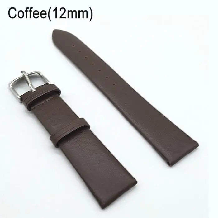 12/14/16/18/20/22mm Watch Band Strap Cow Leather Replacement Watchband for Men Women NGD88