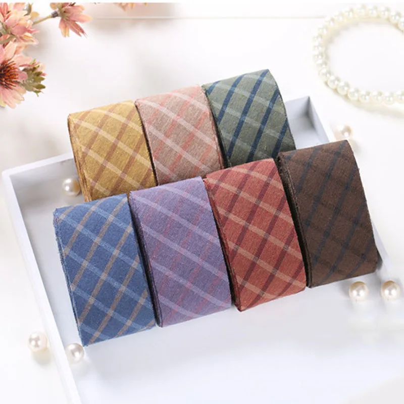 10 метров сетка полоса пряжа окрашенная хлопок косой вязки ленты для DIY лоскутные аксессуары хлопок ткань обрезка шитье