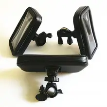 Universal Bicycle Waterproof Phone Case Bag Bike Motorcycle Handle Bar Mobile Phone Stand Holder Mount For iphone 7 6 6S Plus