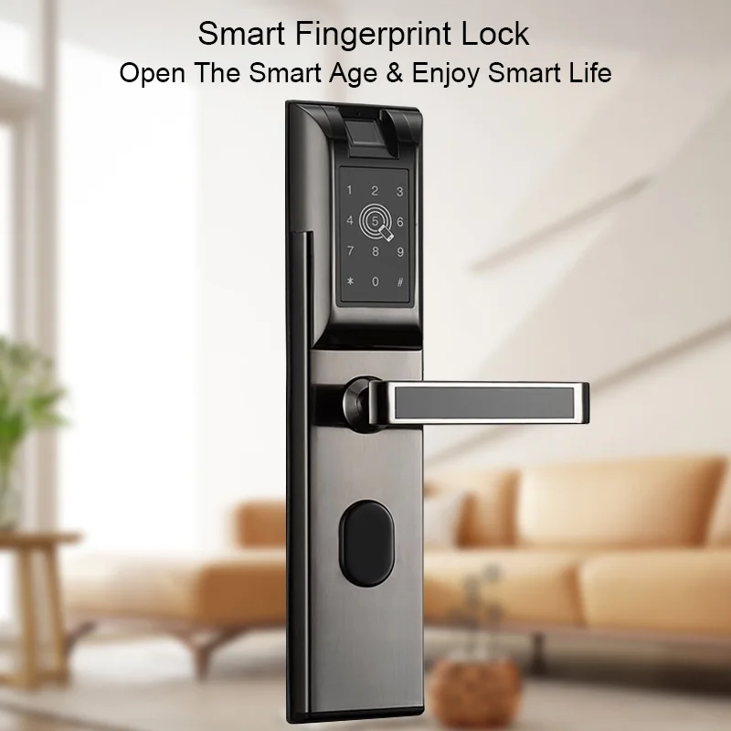 

Eseye Biometric Fingerprint Touch Electric Digital App Phone Bluetooth Password RFID Unlock Keyless Smart Door Lock