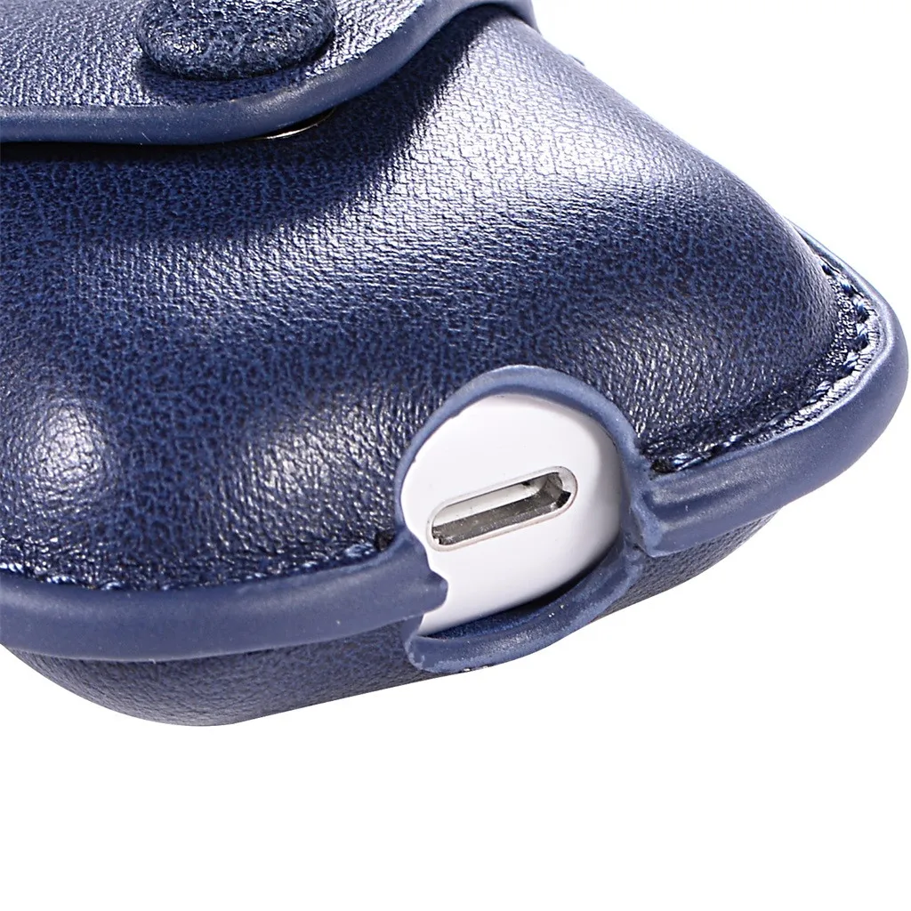 Luxury Leather Hook Case For AirPods Vintage Matte Cover Protective Skin Earphones Charging Case For Apple AirPods Luxury Leather Hook Case For AirPods Vintage Matte Cover Protective Skin Earphones Charging Case For Apple AirPods