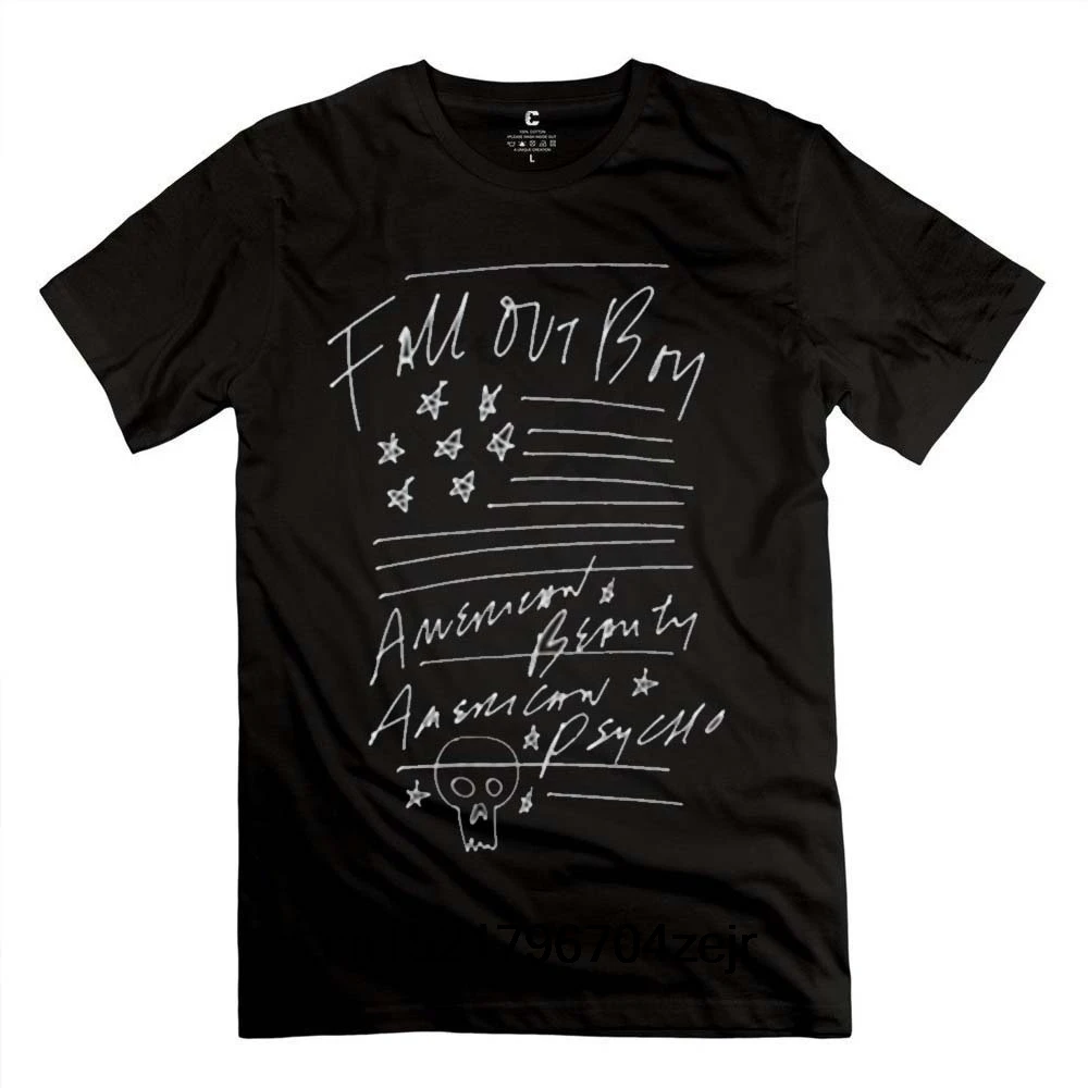 Men T shirt Casual Short Sleeves Man Fall Out Boy Design Funny Tshirts funny t-shirt novelty tshirt women | Мужская одежда