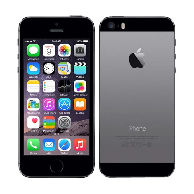 iPhone 5S разблокированный смартфон Apple iPhone 5S 4," 640x1136px A7 двухъядерный 16 ГБ 32 ГБ ROM IOS 9 3G WIFI 8MP 1560 мАч б/у