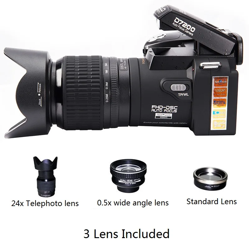POLO Sharpshots D7200 цифровая камера 33 миллиона пикселей автофокус профессиональный 24