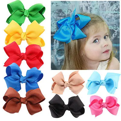 

Emmababy 20pcs Flower Baby Girls Bow-knot Grosgrain Ribbon Hair Pins Hair Clips Hair Accessory