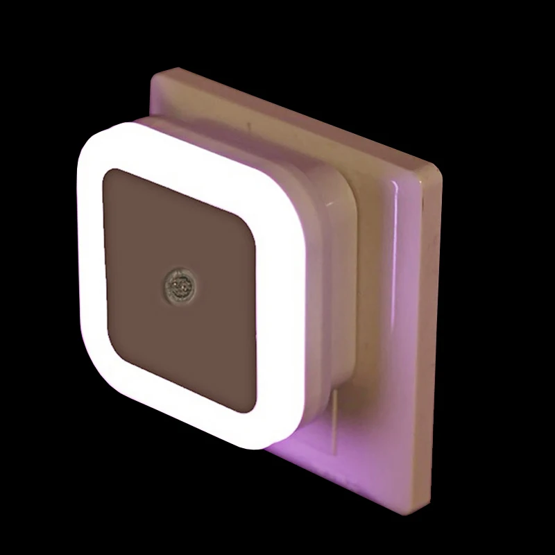 

Light Sensor Control Night Light Mini Eu Plug Novelty Square Bedroom Lamp For Baby Gift Romantic Colorful Lights