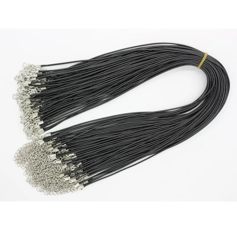 

N697 Punk Black Rope Necklace Chain Jewelry Bijoux For Women Men DIY Fashion Jewelry NEW Arrival