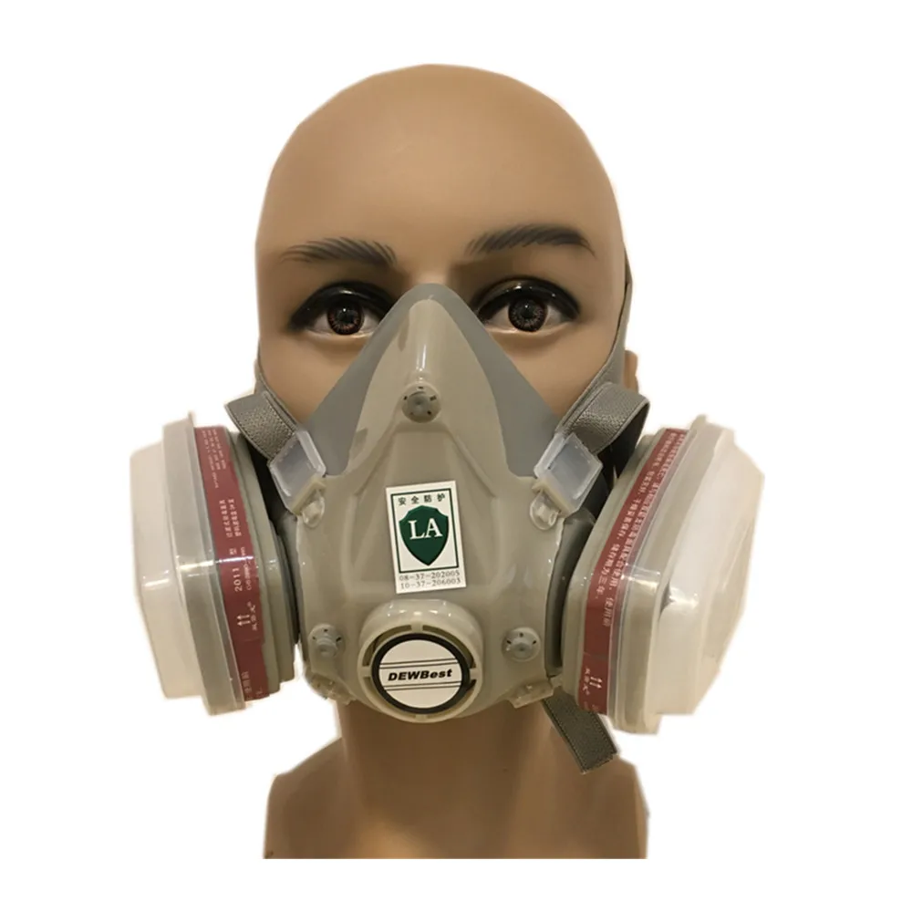 Chemical mask SJL518&SJL6200 Gas Mask acid dust Respirator Paint Pesticide Spray Silicone filter Laboratory cartridge welding 4