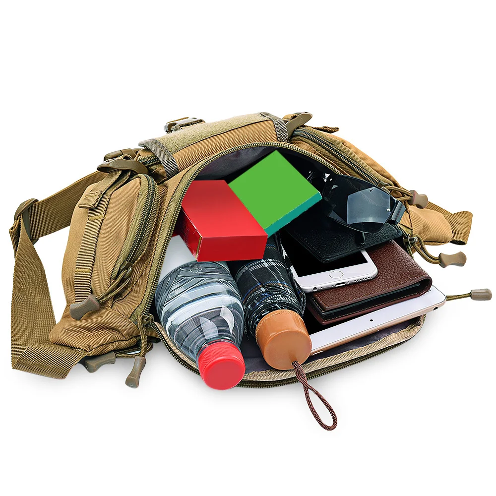 Skup Gorąco na zewnątrz 3 5L Molle Tactical torba wodoodporna talia Fanny Pack piesze wycieczki wędkowanie Sport polowanie talii torby Camping Sport saszetka do paska