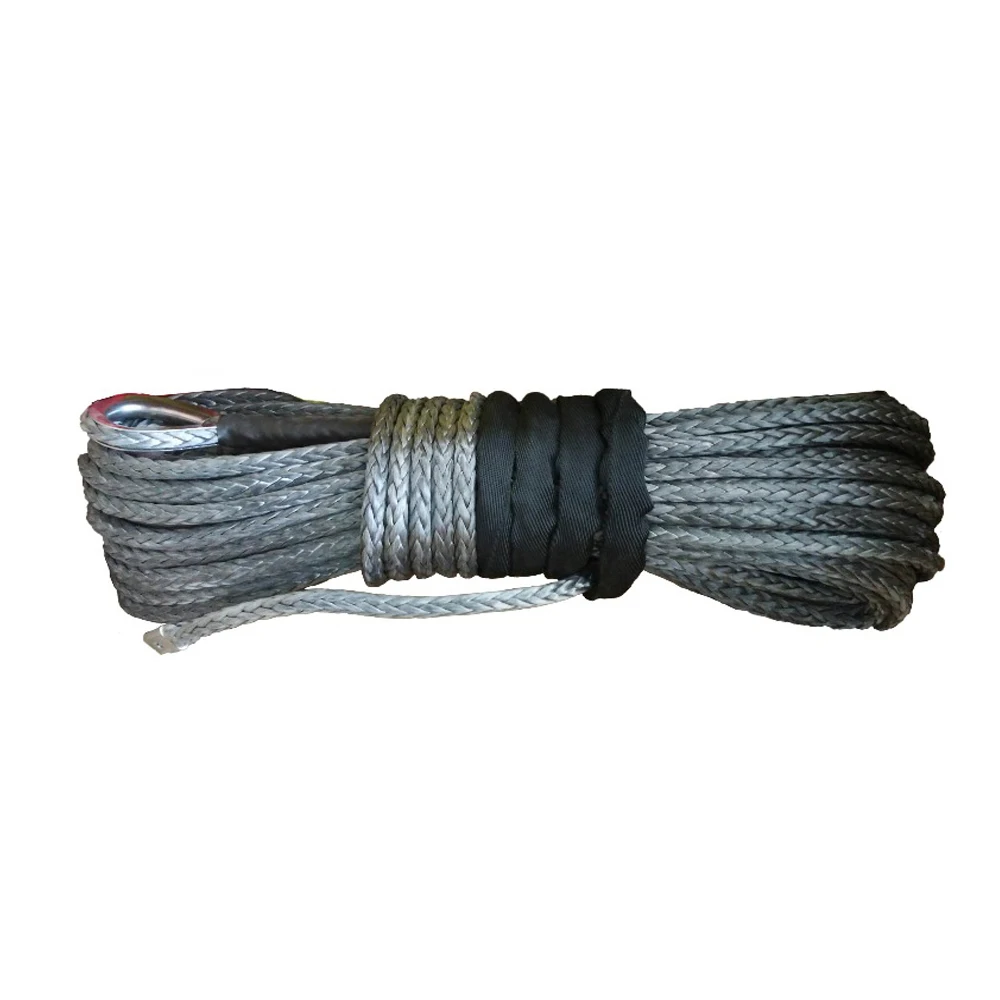 3/8 &quotx 100 серый синтетический трос лебедки кабель UHMWPE для Автомобильный Магнитный