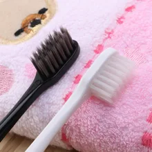 2 шт бамбуковый уголь Мягкая Щетина зубная щетка для домашнего использования Бытовая зубная щетка