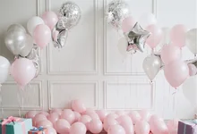 Laeacco Balões Festa de Aniversário Do Bebê Crianças Quarto Backdrops Para Estúdio de Fotografia Fotografia Fundos Fotográficos Personalizados
