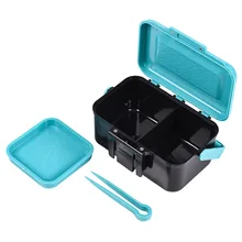 Дышащий ABS пластиковый рыболовный ящик Рыболовный Инструмент контейнер для хранения приманки для червя приманка червь приманка для рыболовных аксессуаров крючок