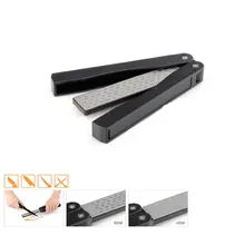 

Diamond Knife Sharpening 5" Double Sided Diafold Whetstone 400/600Grit Sharpener Stone for Outdoor Kitchen Garden