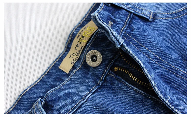 В европейско-американском стиле BF джинсы женские Повседневное Блёстки Мотобрюки свободные прямые жаждет весной отверстие лоскутные