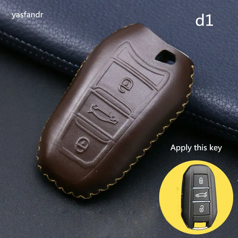 Чехол для автомобильного ключа с дистанционным управлением для hyundai IX25 IX35 I20 I30 I40 hb20 Santa Fe Creta Solaris натуральная кожа 3 кнопки