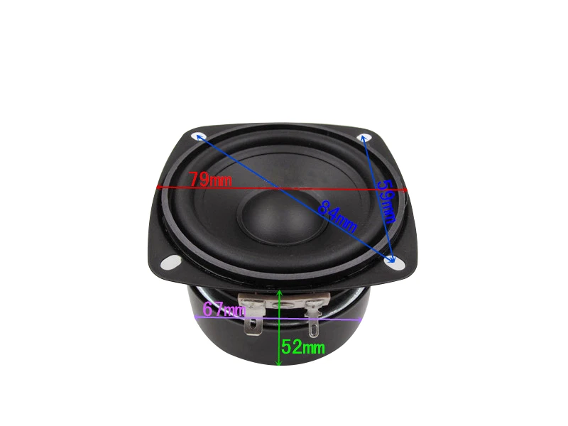 3-дюймовый 8Ohm 15 Вт DIY динамик для Ванная комната сауна комната водонепроницаемый динамик синего зуба для снаружи Магнитный 79X67X52 мм