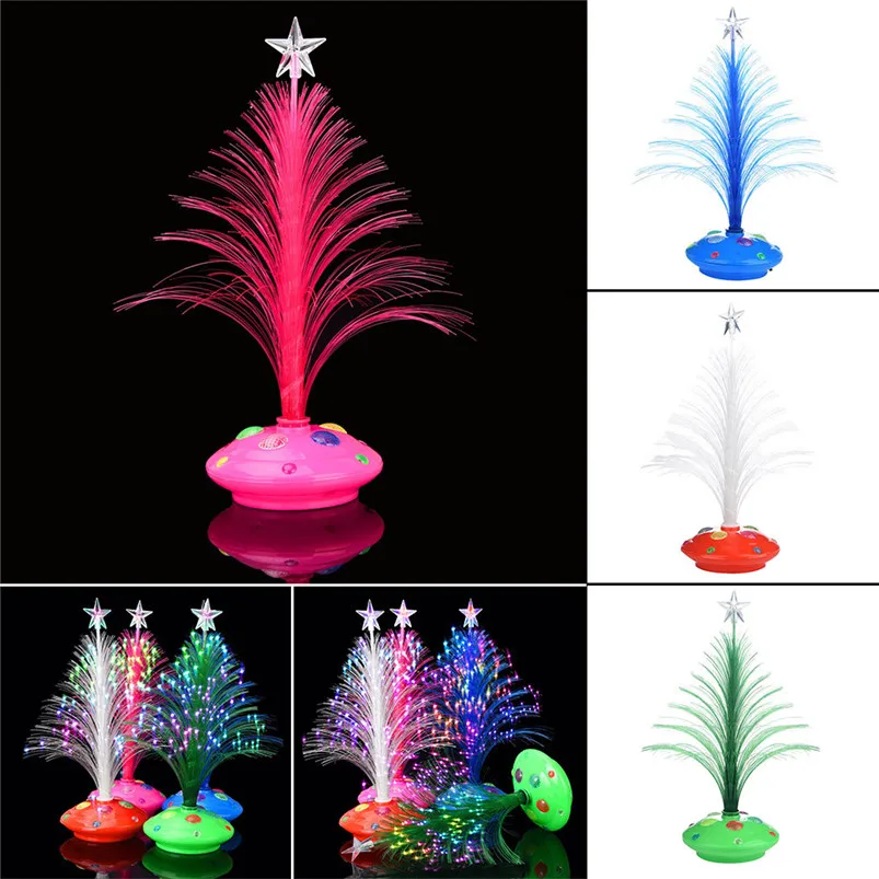 New LED Colorful Changing Mini Christmas Tree Decoration Table Party Charm Desk Decorations Gift for Home decor #4o26#f (14)