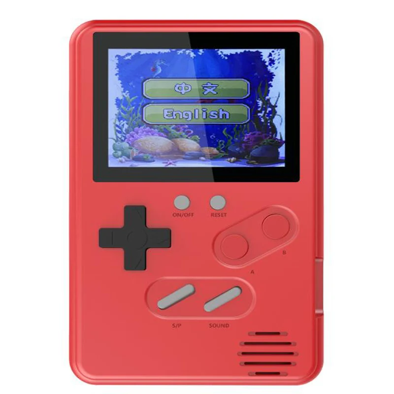 Мини-игровая консоль, Классическая Детская ультра-тонкая цветная игровая консоль, ретро портативная игровая консоль, 168, Классическая игра - Цвет: red