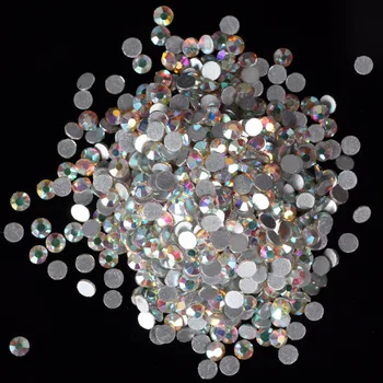 

1440pcs SS8 SS6 Flat Back Rhinestone Diamante Glass Crystal Gems Flatback Non-hotfix Rhinestone AB Crystal Hot Selling D0065