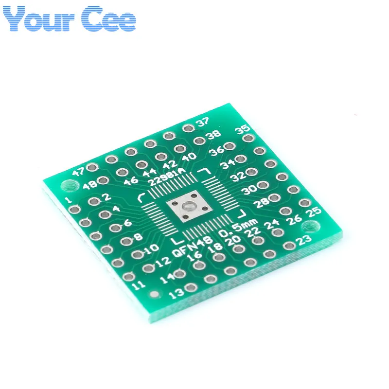 10 шт. HTQFP QFN48 к DIP48 QFN44 0 5 мм QFP48 QFP44 PQFP LQFP плата адаптер шаг PCB электронная DIY|electronic diy|pcb