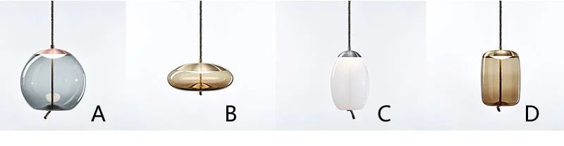Скандинавский пост-современный кабинет Ресторан Бар подвесной светильник Модель прикроватная красивая декоративная веревка стекло подвесные светильники