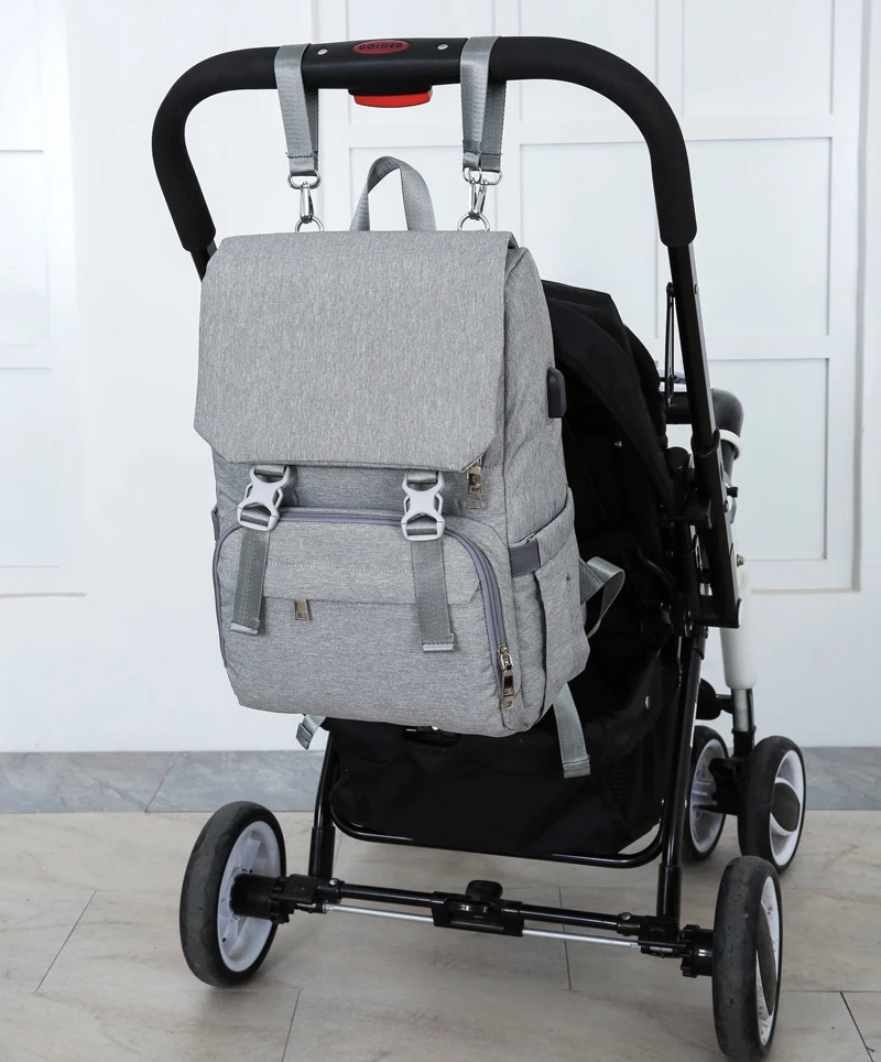 Сумка для детских подгузников с интерфейсом USB большая детская сумка для пеленания дорожный рюкзак для беременных для мам сумки для кормления