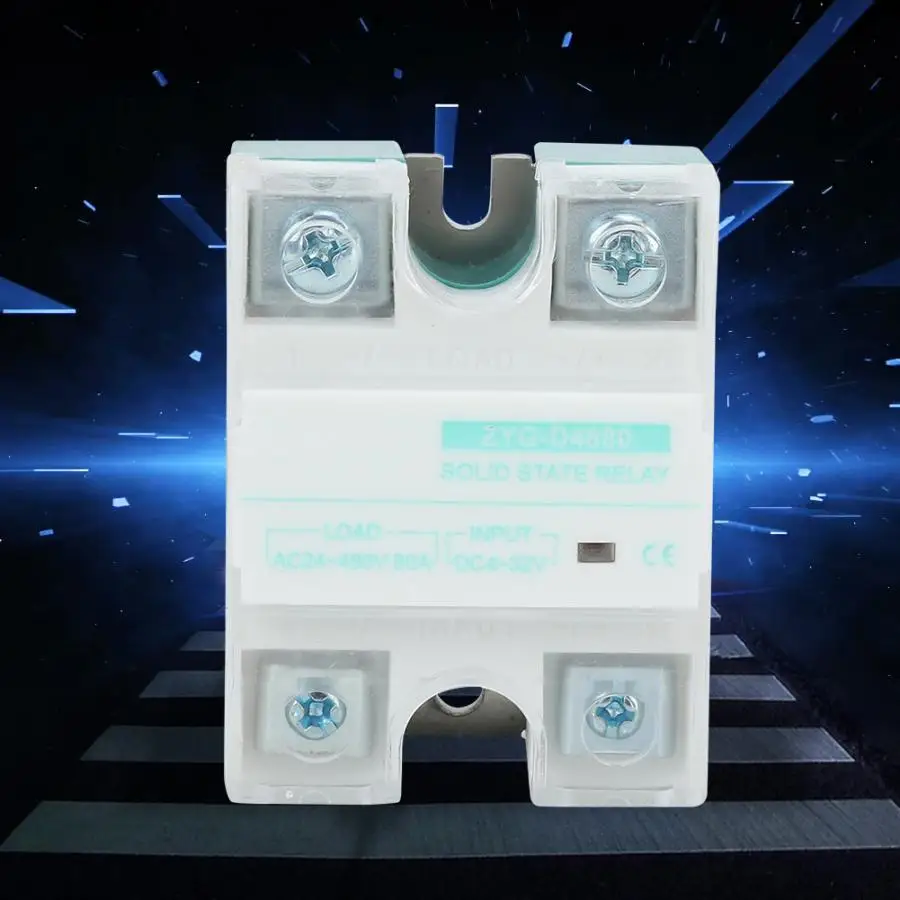 

ZYG-D4880 solid state relay DC Control AC Single-Phase Solid State Relay with LED Tube Indication 80A 4-32V Input
