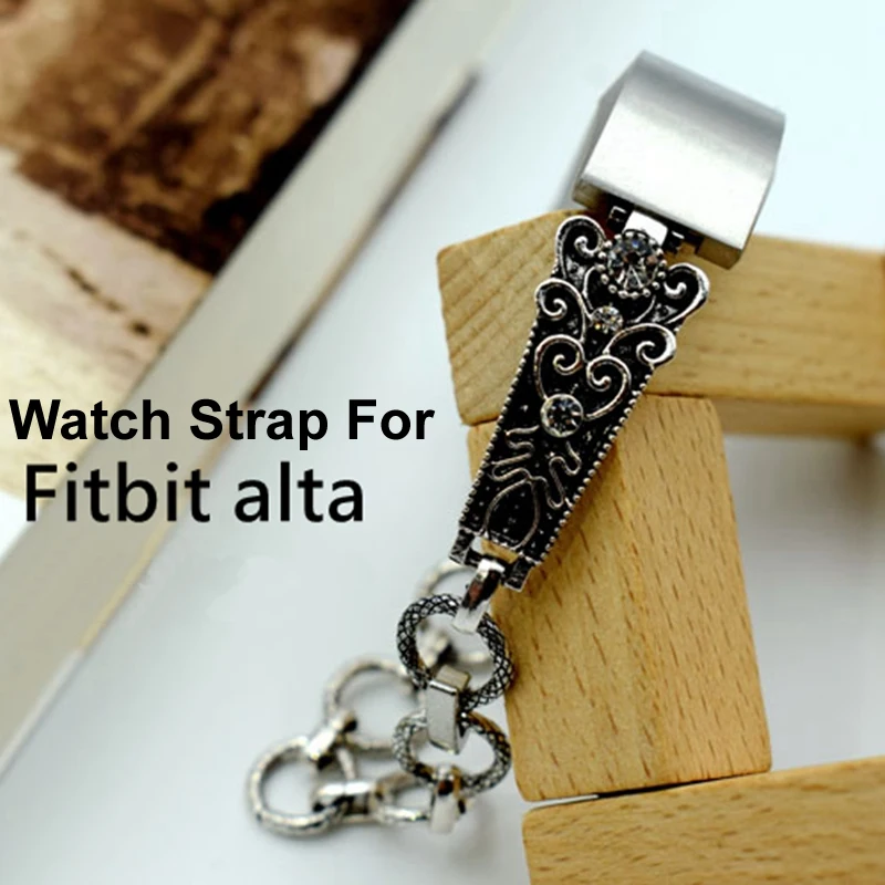 

Newest Watch Band For Fitbit Alta Luxury Vintage Carving Flower Bracelet Replacement Bands Wrist Strap For Fitbit Alta Strap