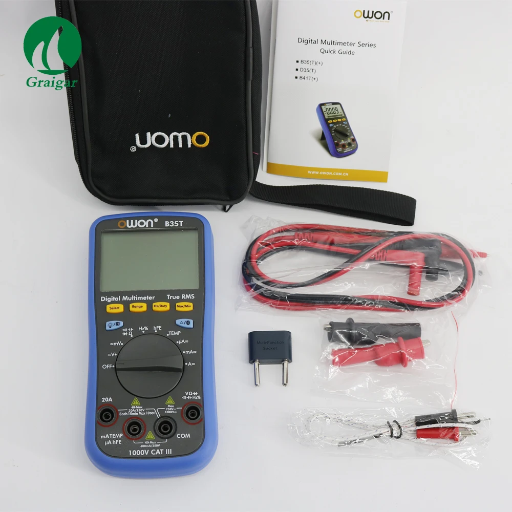 OWON B35T цифровой мультиметр Bluetooth Android Apple Datalogger + DMM измеритель температуры|temperature