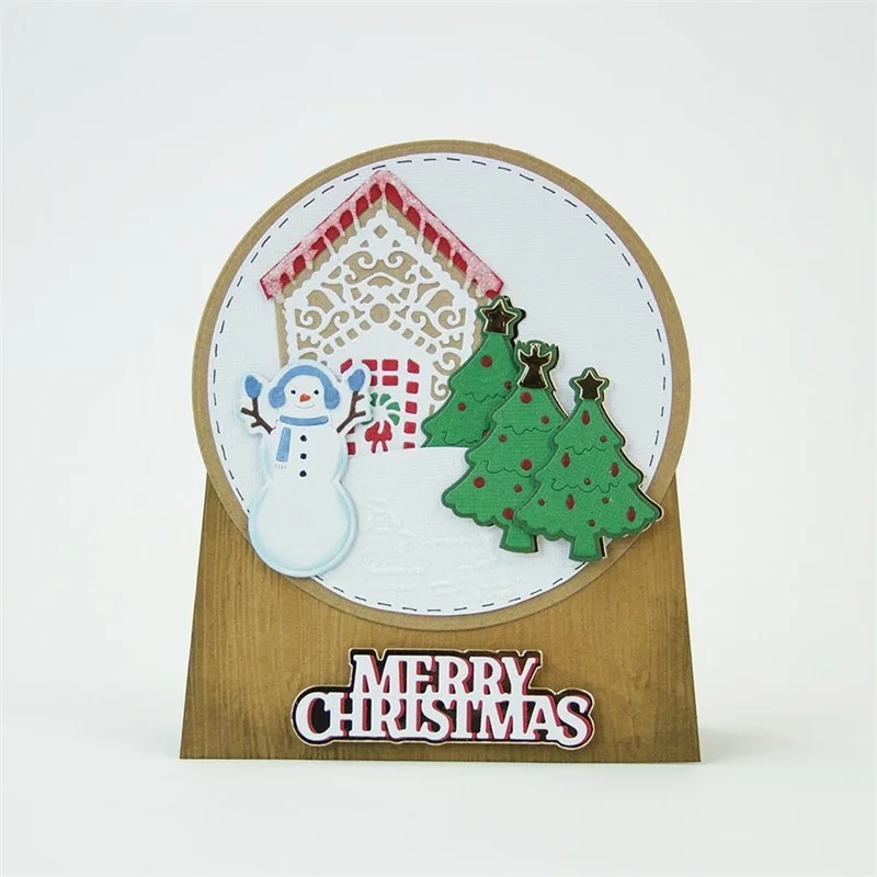 

3pcs Christmas Trees Metal Cutting Dies For Scrapbooking Embossing Decorative Crafts Supplies DIY Paper Card Making New 2018 Die