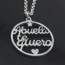 Ожерелье из нержавеющей стали Новое поступление "te quiero" Женское ювелирное лучшее Подарочное ожерелье с воротником s YP7008